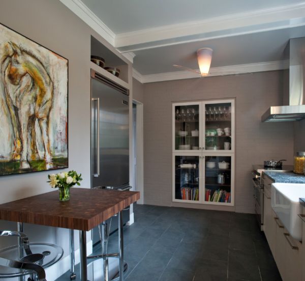 Smart Small Kitchen Design for Home and How to Make It Looks Wider : Incredible Recessed Storage For Small Kitchen Ideas With Minimalist Design Interior