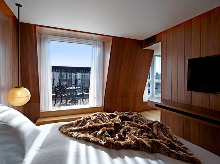 Amazing Modern Hotel Interior in European Classis Style Makes You Fly : Wonderful Wooden Paneling Gives The Rooms A Warm Appeal